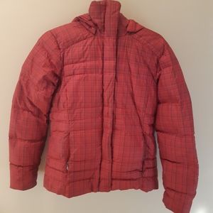 Red winter jacket